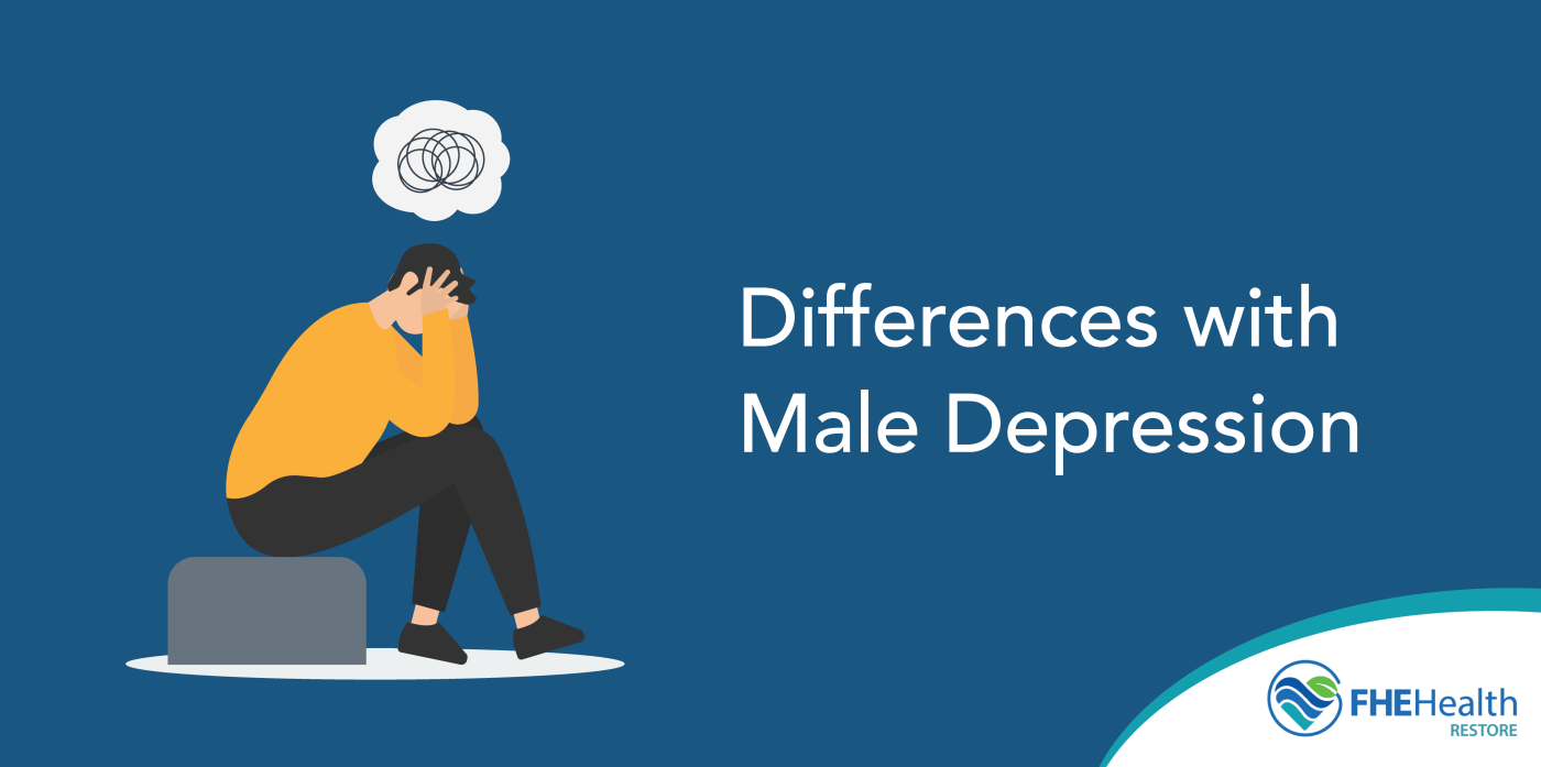 The differences with male depression